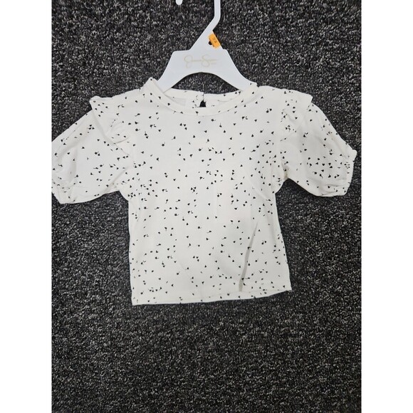 Jessica Simpson Baby Girl Infant 12 Month Dress Shirt Set Gray White New NWT - Picture 7 of 10